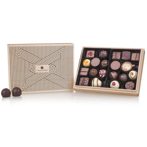 čokoládové pralinky, pralinky pro muže, dárek pro muže, luksusní dárek, elegantní dárek