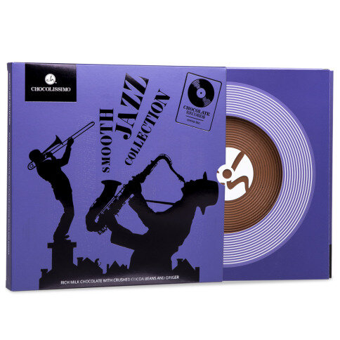 dárek pro otce, smooth jazz, čokoládová vinylová deska, dárek pro miláčka, dárek pro milovníka jazzu, nápad na dárek