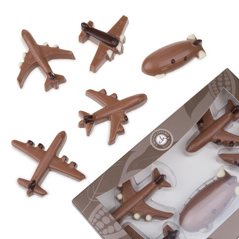 Čokoládové letadla, letadýlka z čokolády, dárek pro muže, dárek pro kluka