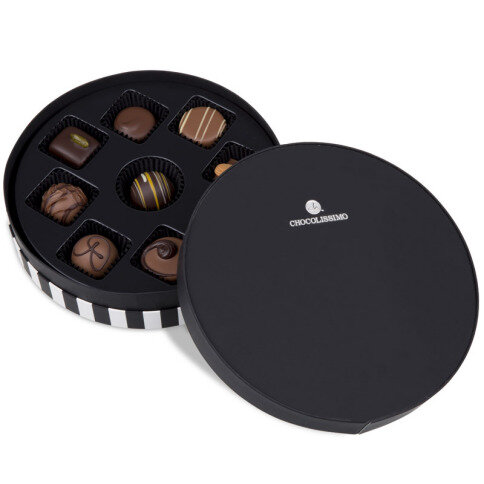 Belgické pralinky pro ženy, elegantní pralinky, pralinky v oválné krabičce