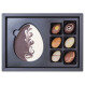 Velikonoční chocopostcard bílá&tmavá čokoláda - střední