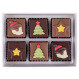 Čokoládové vánoční neapolitánky - 12 ks